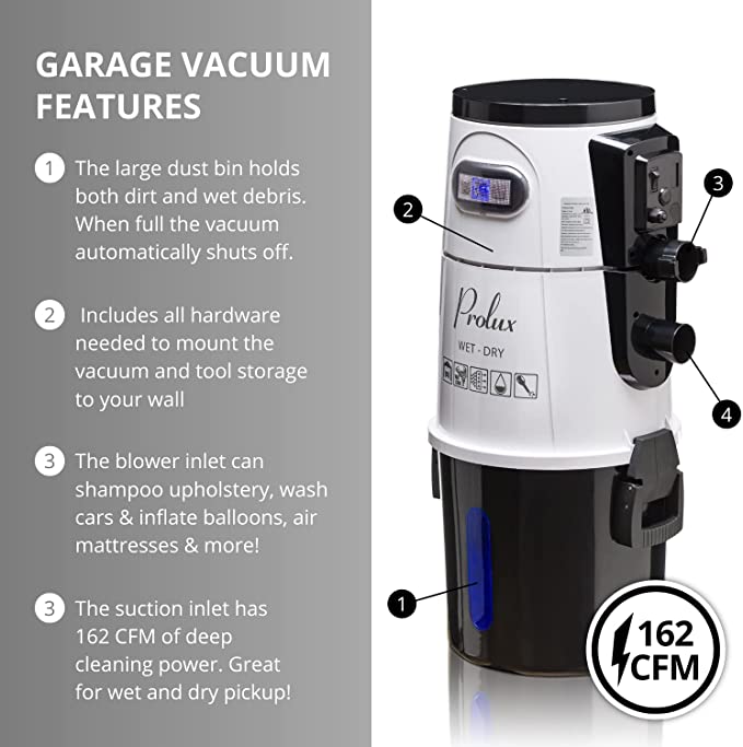 Prolux LITE Wet Dry Garage Shop Vacuum Vac Vacuum, Shampooer, Sprayer