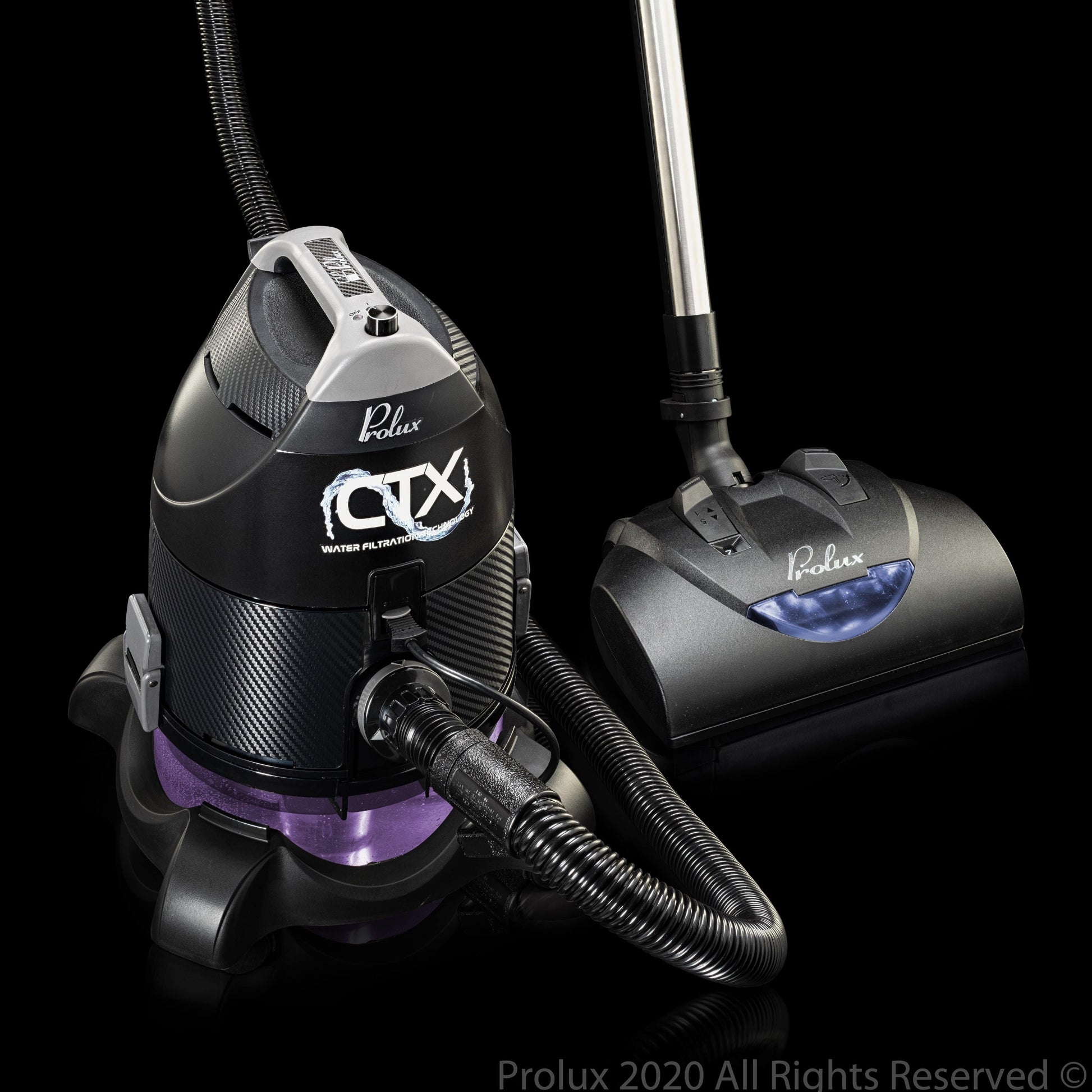 Sirena Bagless Vacuum Cleaner Black Platinum - Water Filtration Pet Vacuum  with HEPA Filter and Turbo Brush - Hardwood Floor Sweeper, Air Purifier and