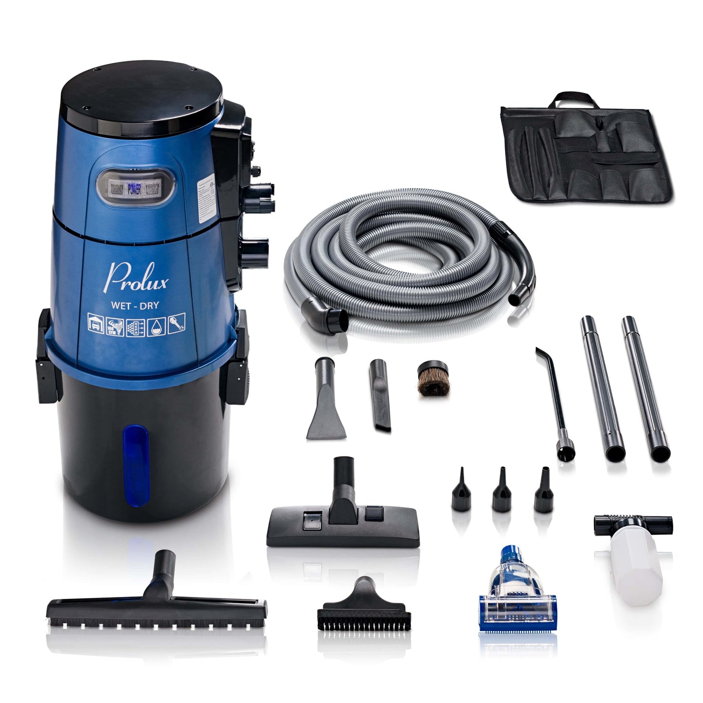 Blue Prolux Wet/Dry Garage Vacuum, Shampooer, Blower and Detailer