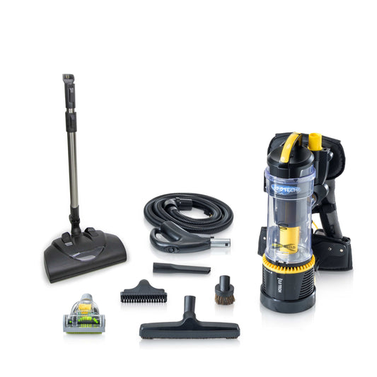 Demo Prolux 2.0 Commercial Bagless Backpack Vacuum Commercial Power Nozzle Kit