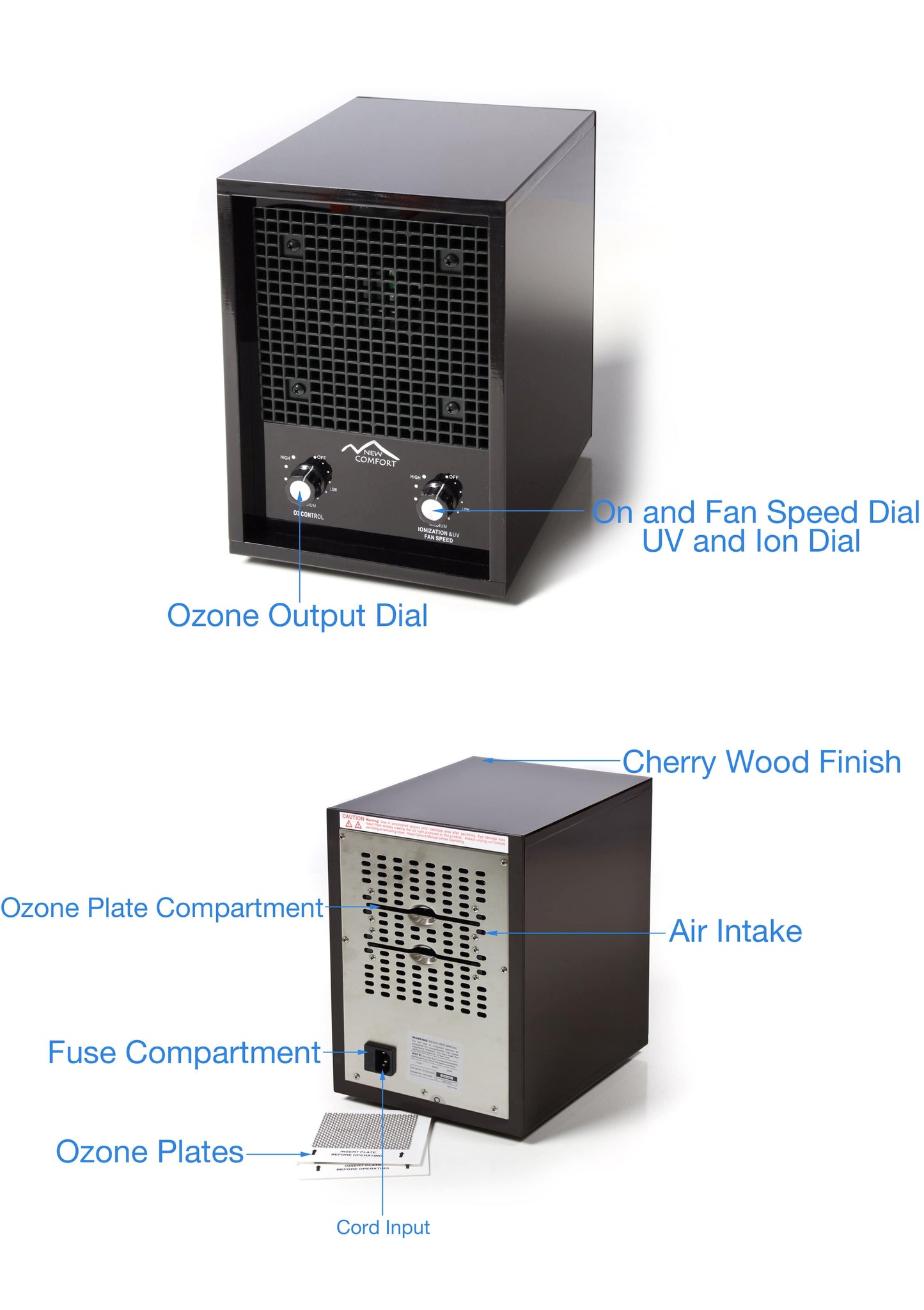 New Comfort 03-1000 Germ/Odor Eliminating Ozone Generating Air Purifier by Prolux